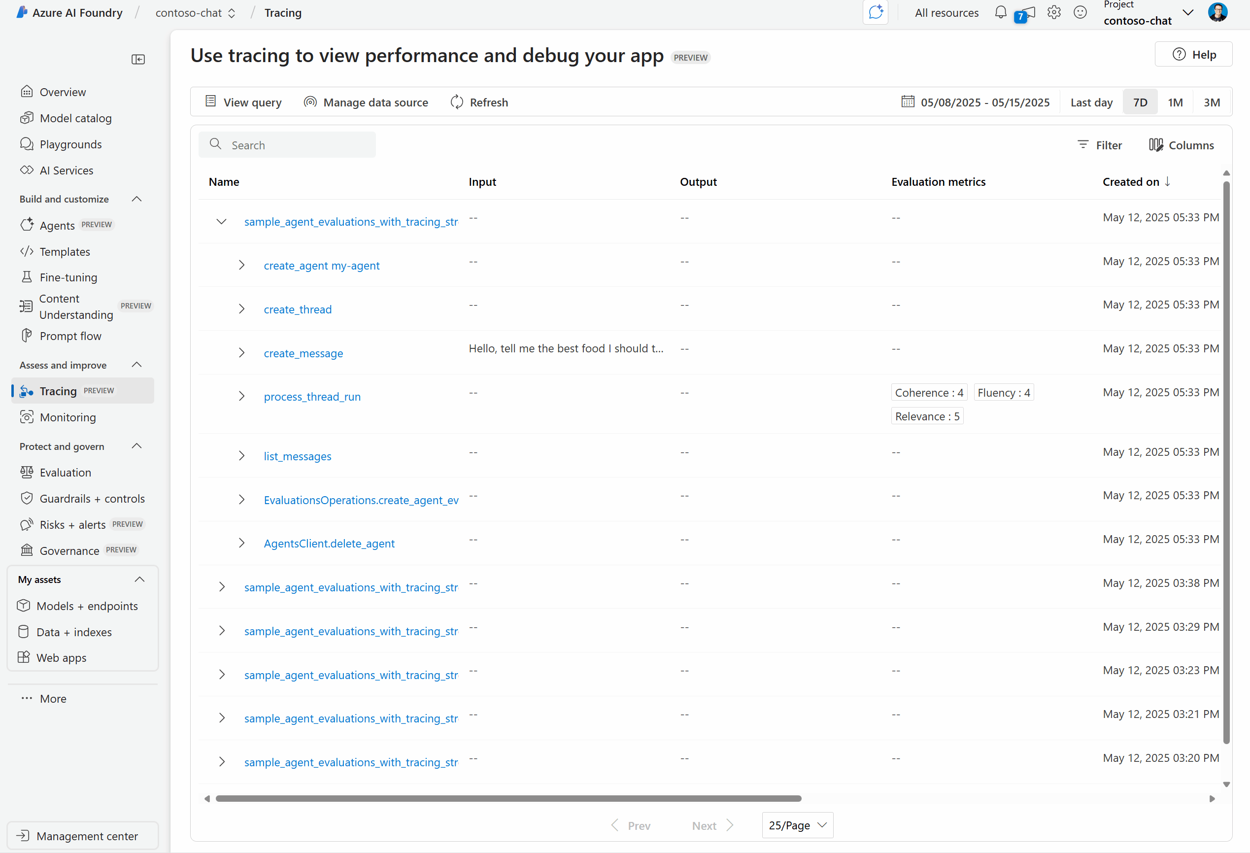 Agent Monitoring and Tracing