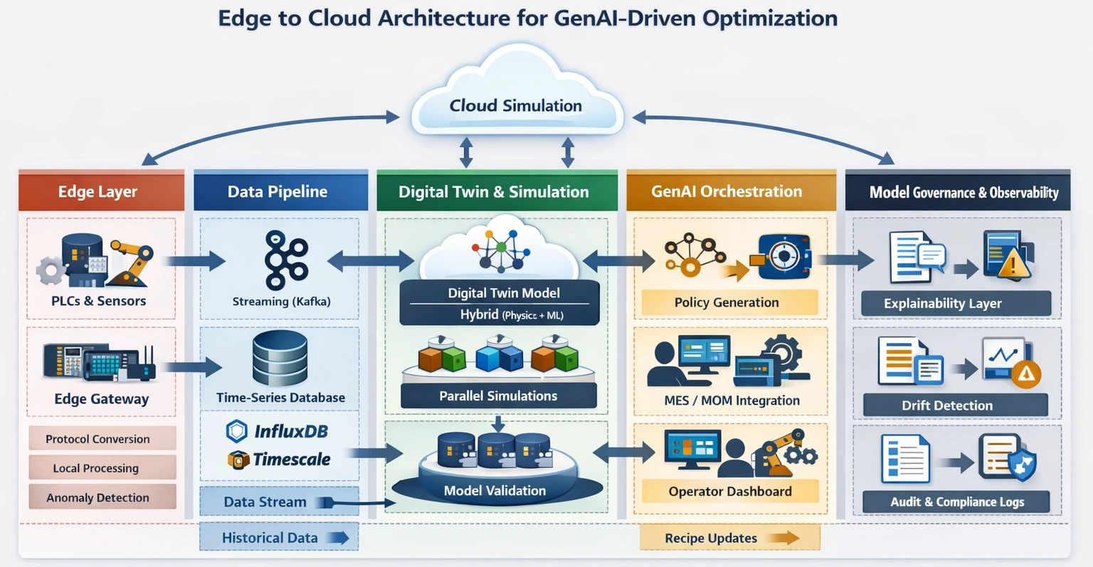 GenAI and Digital Twin Architecture for Manufacturing