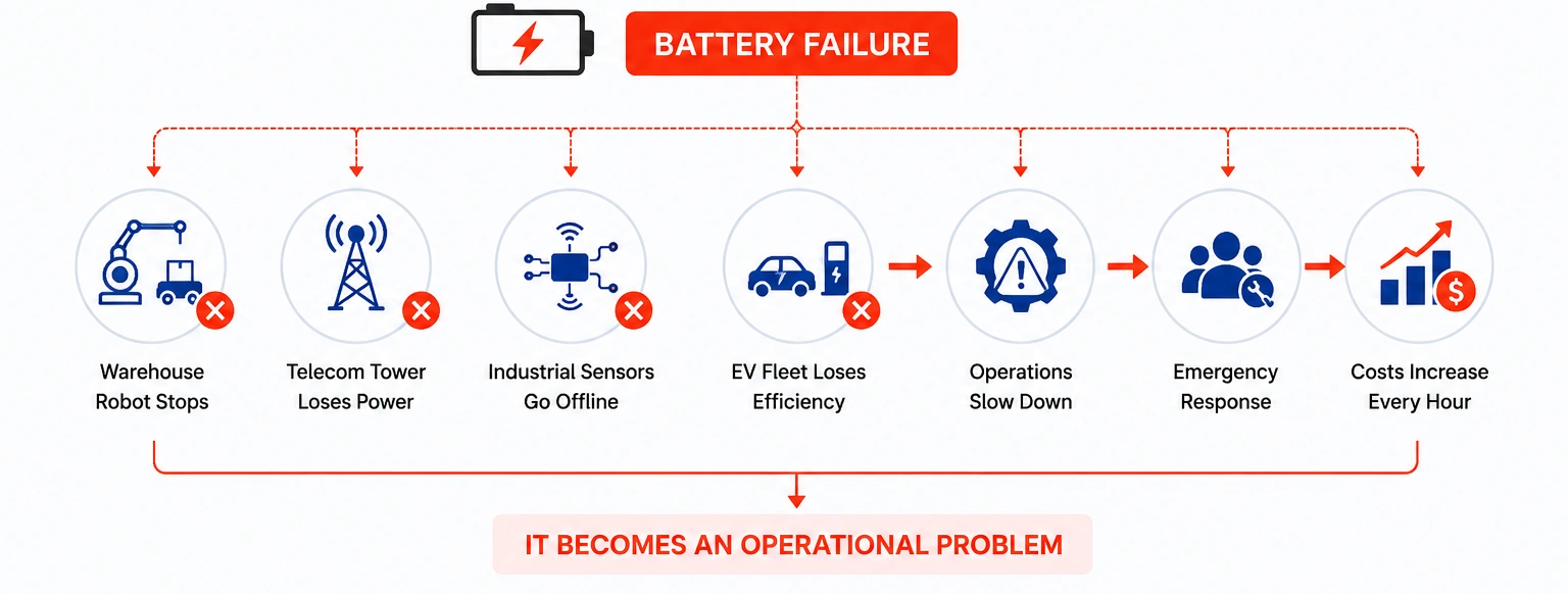 Issues related to battery failure