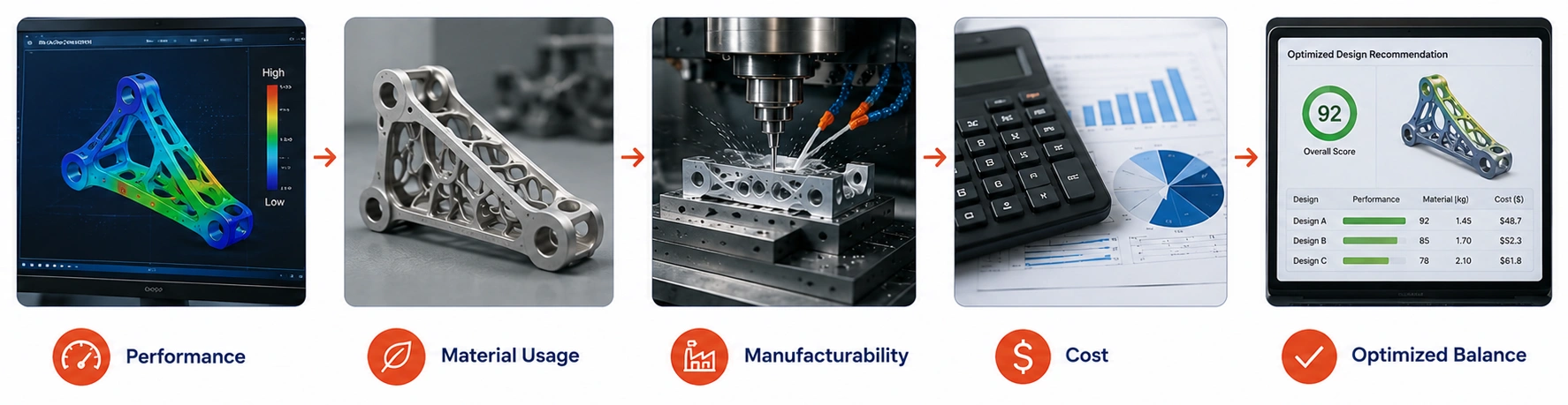 Balance Performance, Material Usage and Cost
