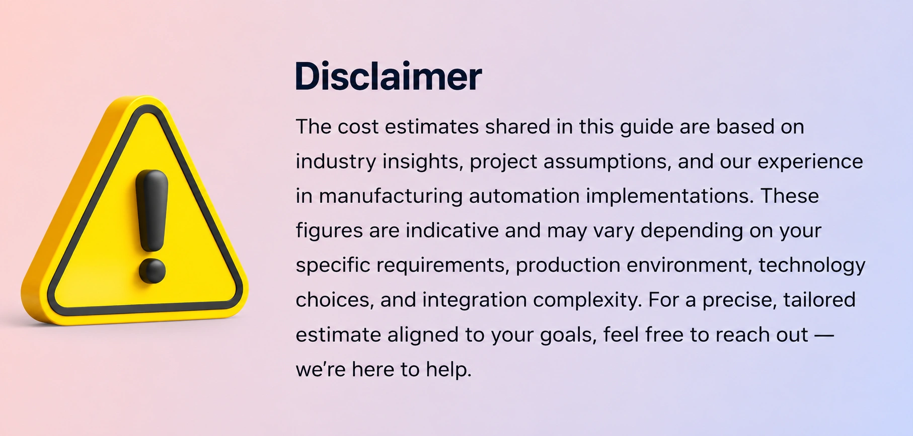 AI Agent Development Cost in 2026 Disclaimer