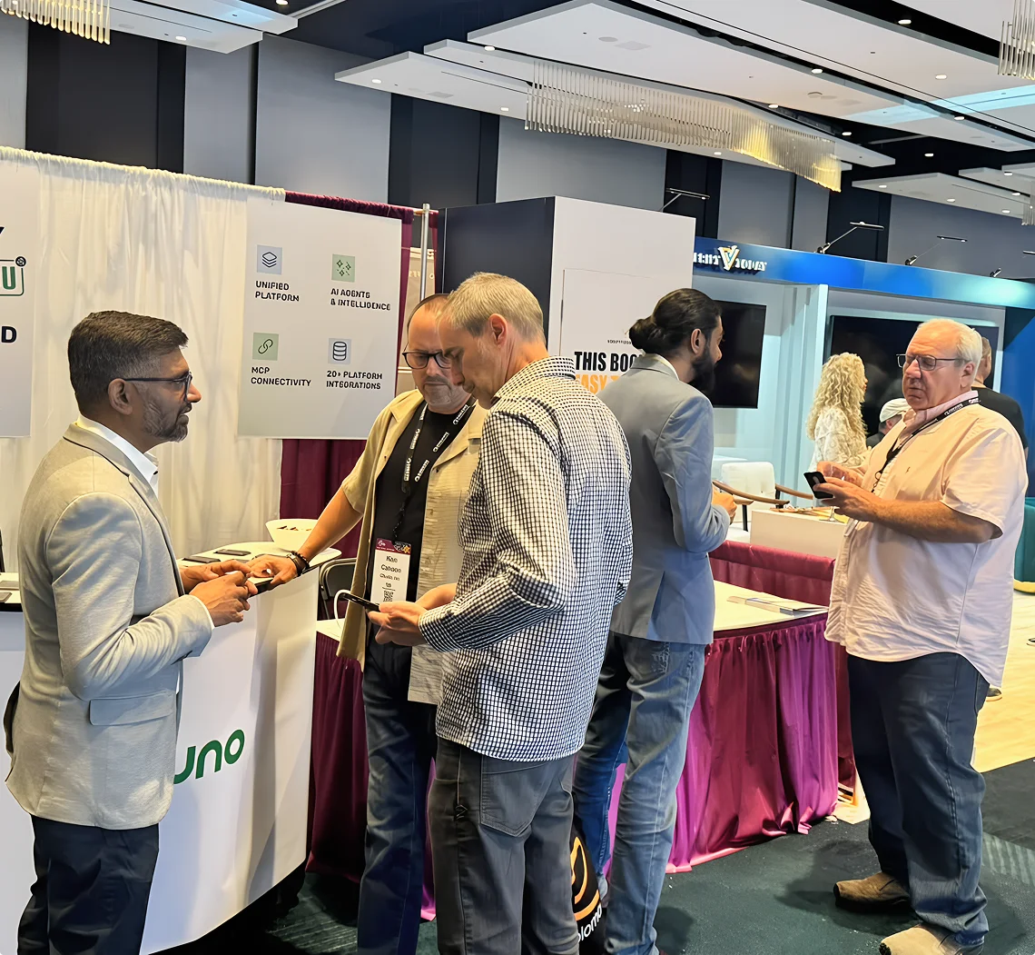 Azilen networking at a partner event