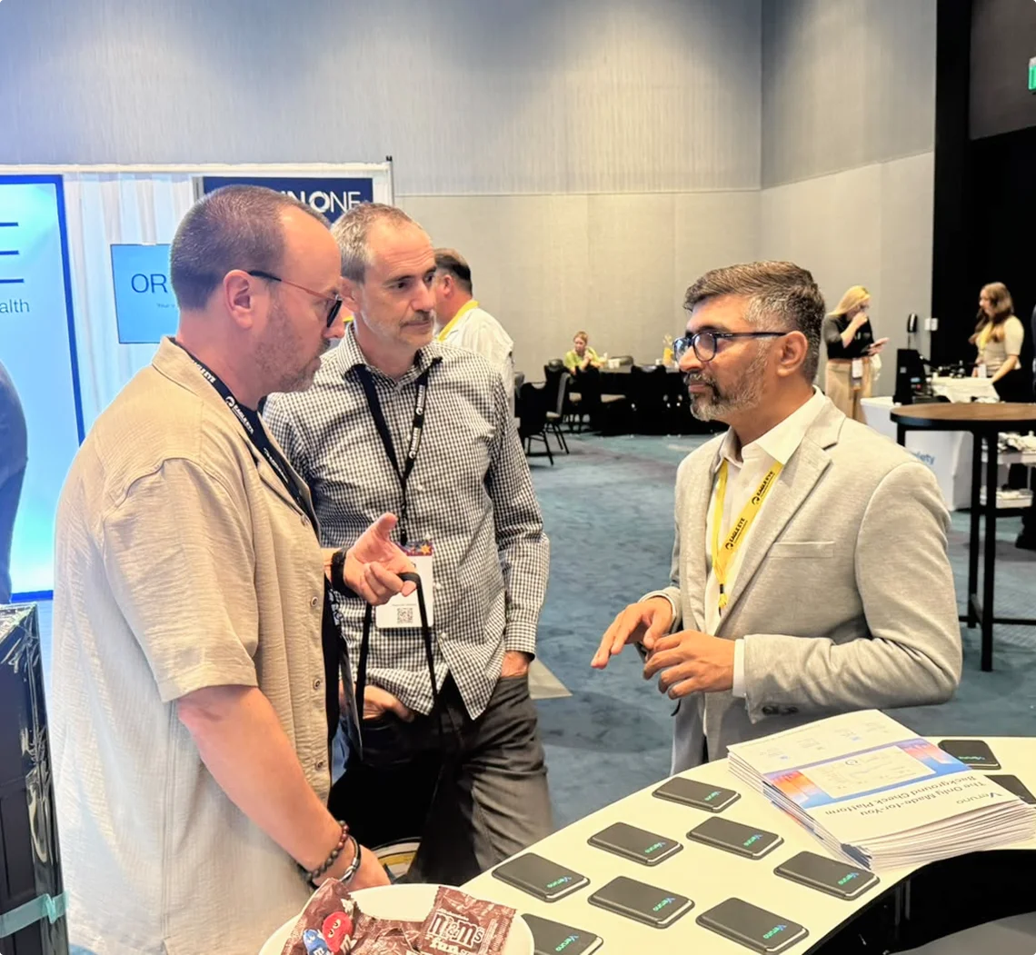 Azilen team at a partner event